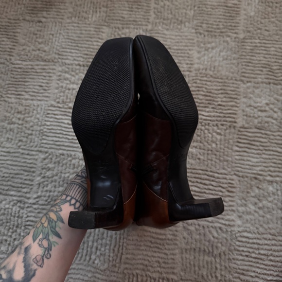 Vintage Liz flex by Liz Claiborne Genuine Leather Patchwork Boot Size 7.5 womens - Picture 3 of 6